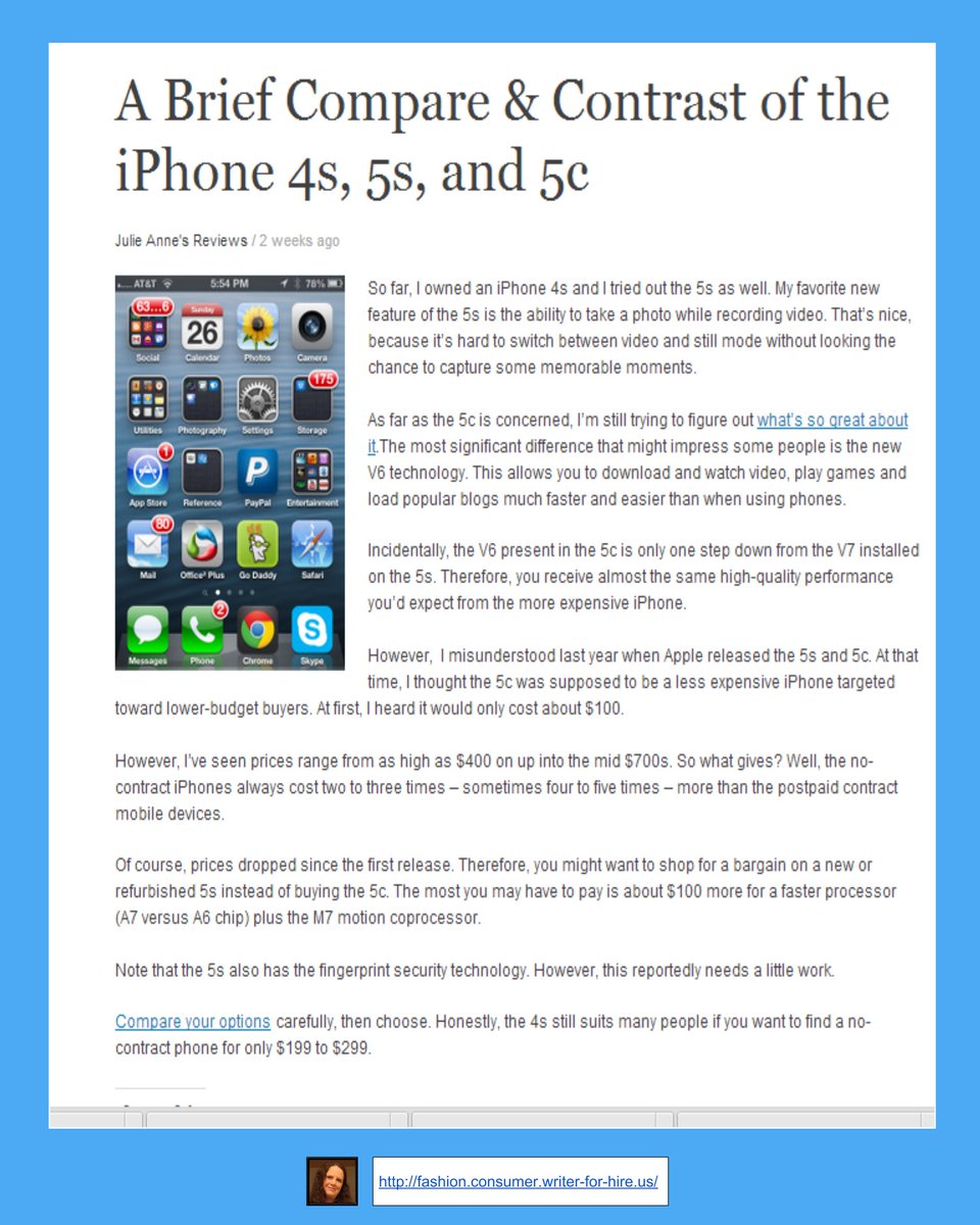 JulieUSWriter's tweet image. #shoppingcomparison #writingsample dld.bz/duNTF
