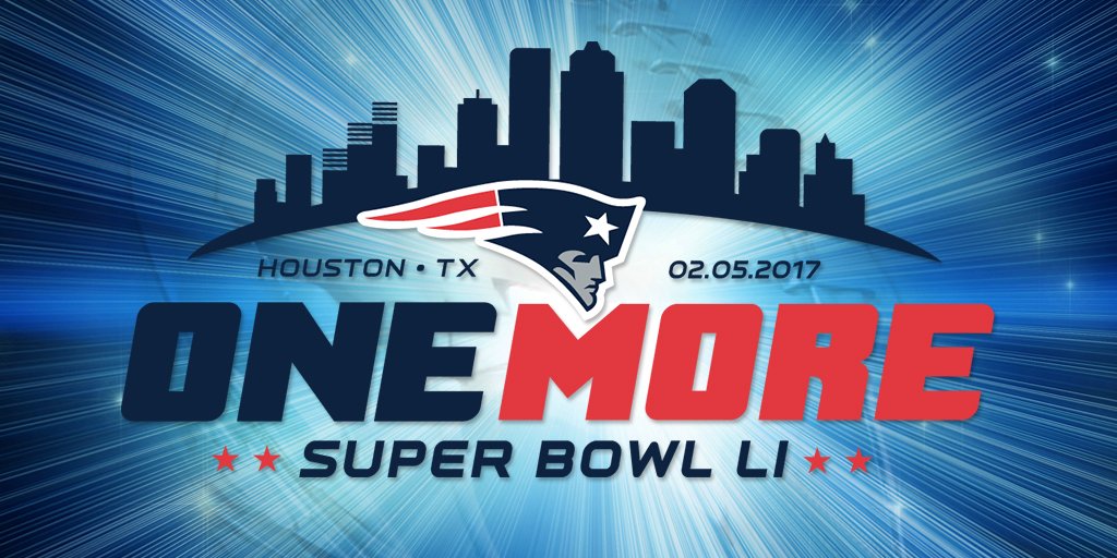 Patriots's tweet image. Super. Bowl. Bound. 

#OneMore