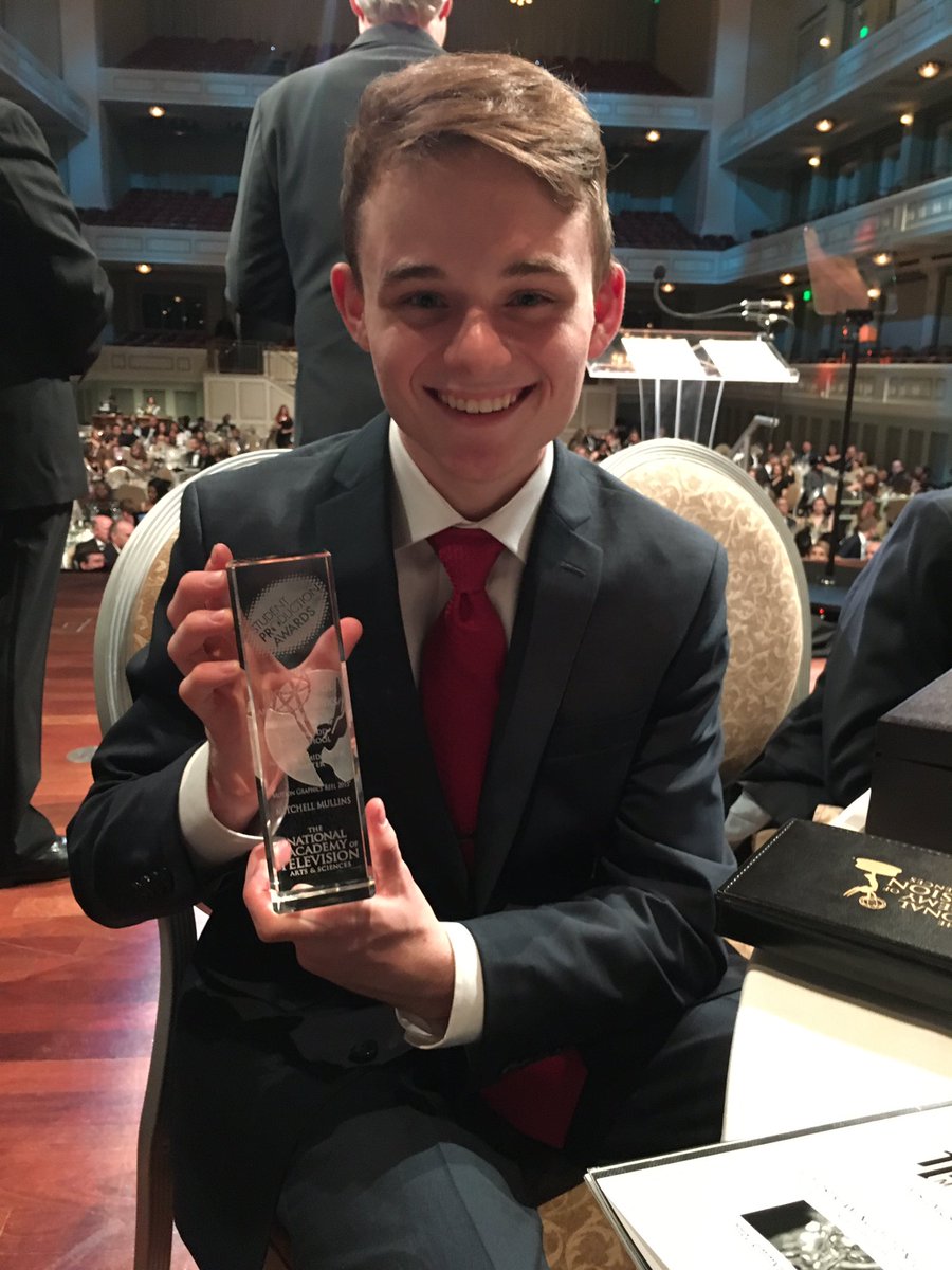 wcsRHScs's tweet photo. Well deserved Mitch!!!!! National student Emmy!!! Did I say NATIONAL???? Great honor to have this kid in class.... now go conquer the world! https://t.co/pBIYLDYfs9