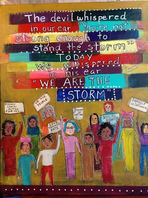 MikeHudema's tweet photo. We Aren't Bracing For The Storm. We Are The Storm. #WomensMarch #WomensRights #BlackLivesMatter #TransRights #ActOnClimate #NoOneIsIllegal https://t.co/GuKmX1rbbi