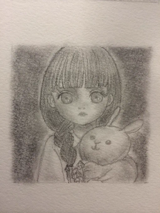 寝る。。。#鉛筆画#絵描きの輪#絵描き人 