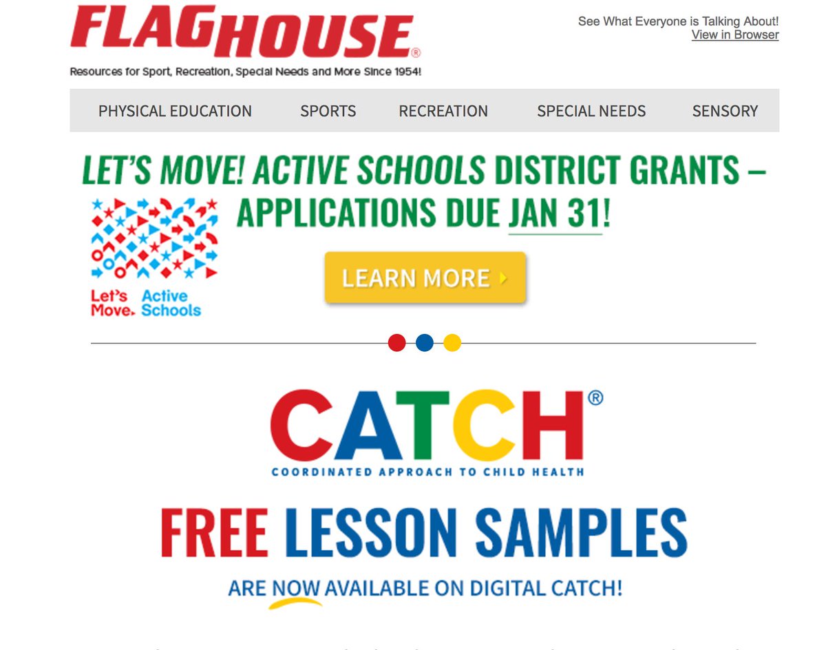 CATCHhealth's tweet photo. Thanks @FlaghouseInc for the shout-out about #DigitalCATCH & our @letsmove! Active Schools District Grants! https://t.co/swybaAJbz9 https://t.co/Aj4qqIGHPf