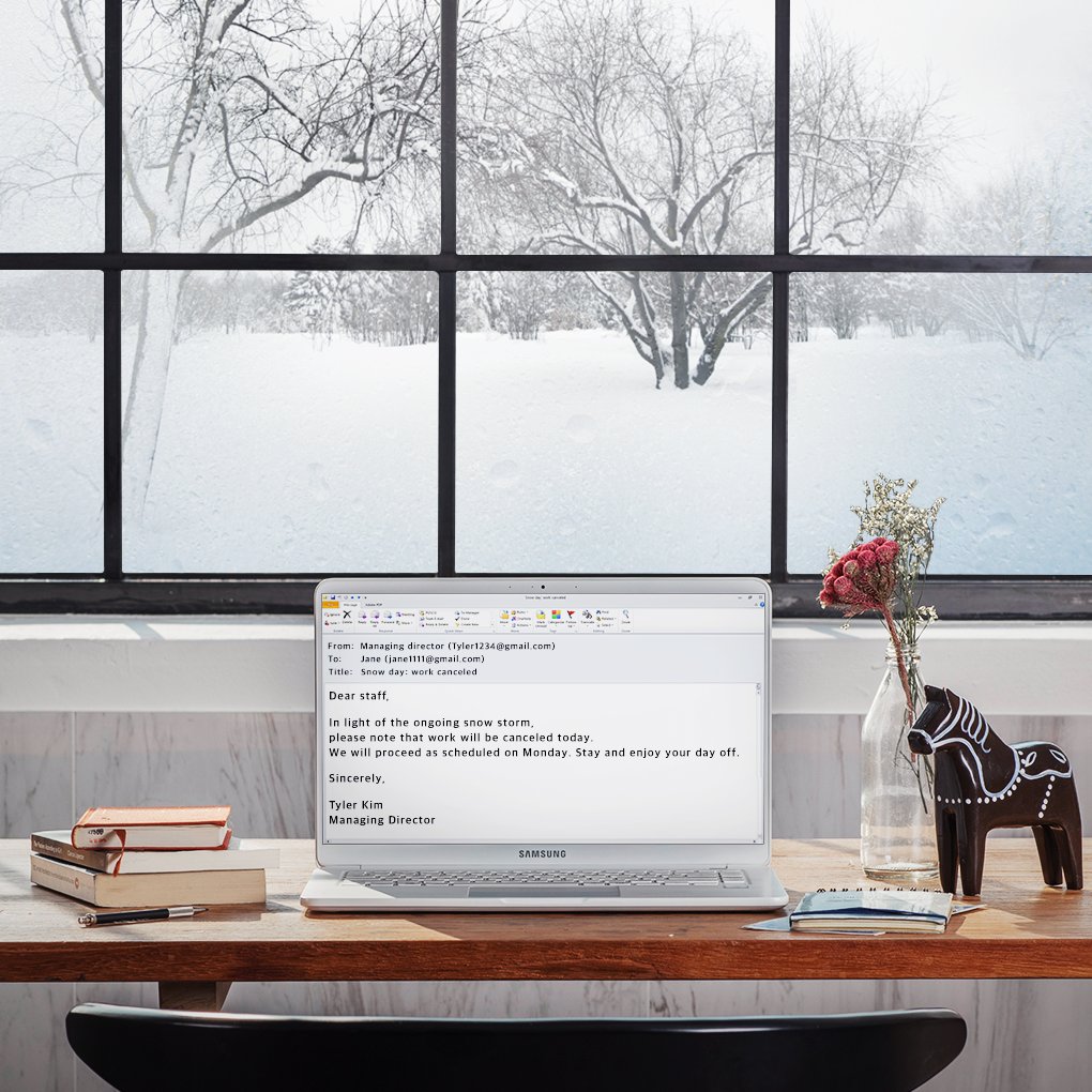 SamsungNotebook's tweet image. A #snowday with your #Notebook9? The options are limitless. 
#emails #movies #music #videochat #SamsungNotebook #laptop