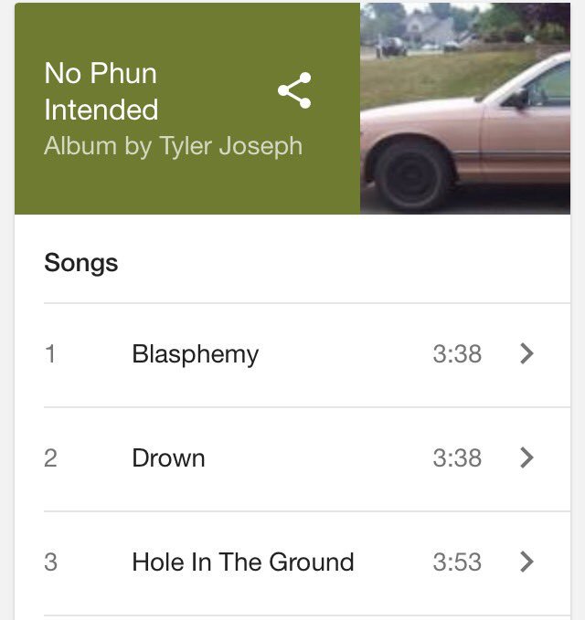 phoenixAZclique's tweet photo. "do you listen to anything else besides Self Titled, Regional At Best, Vessel, or Blurryface?" https://t.co/eBbcOgc5Ki