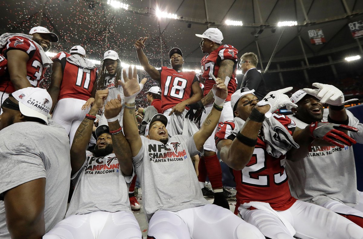 ESPNNFL's tweet photo. NFC champions. https://t.co/gcI1IKfhx2