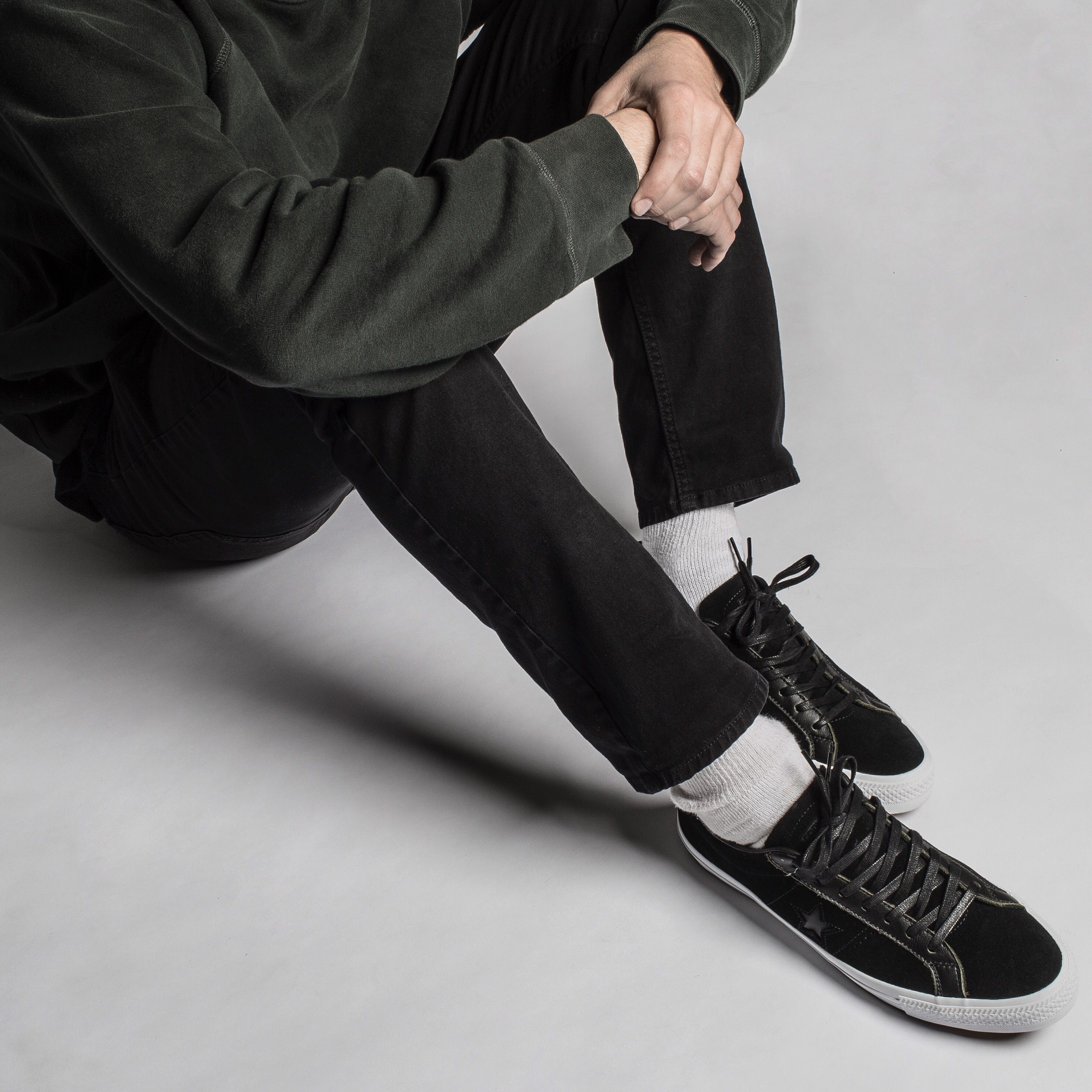Converse one star pro on feet sales