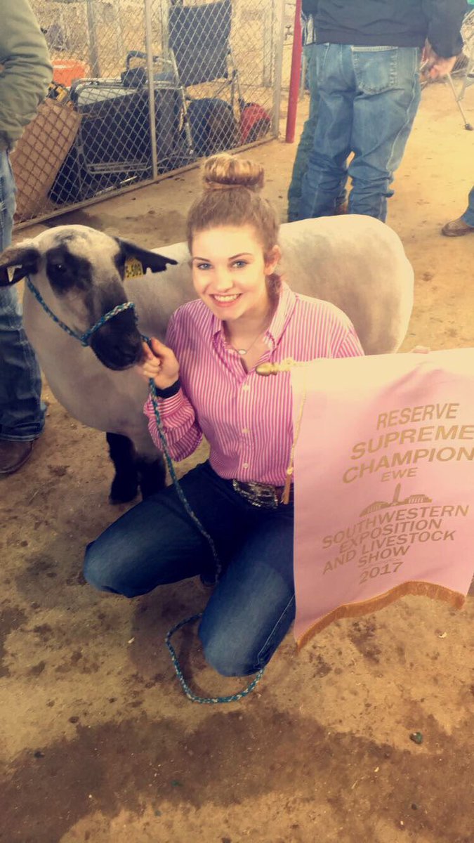 box_lori's tweet photo. Reserve Supreme Champion Kennedy B., Weatherford FFA #fwssr https://t.co/RA9C6aRTzm