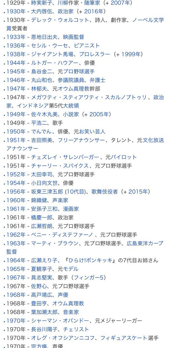 Simon Sinさんのツイート 今日はワンツースリーの日だからきっとたぶん加藤一二三九段は1月23日生まれ に違いないと思って調べたら1月1日だったのでガッカリ 1月23日生まれの有名人のリストを置いときますがジャイアント馬場がもっとも偉大な1月23日生まれの人物って