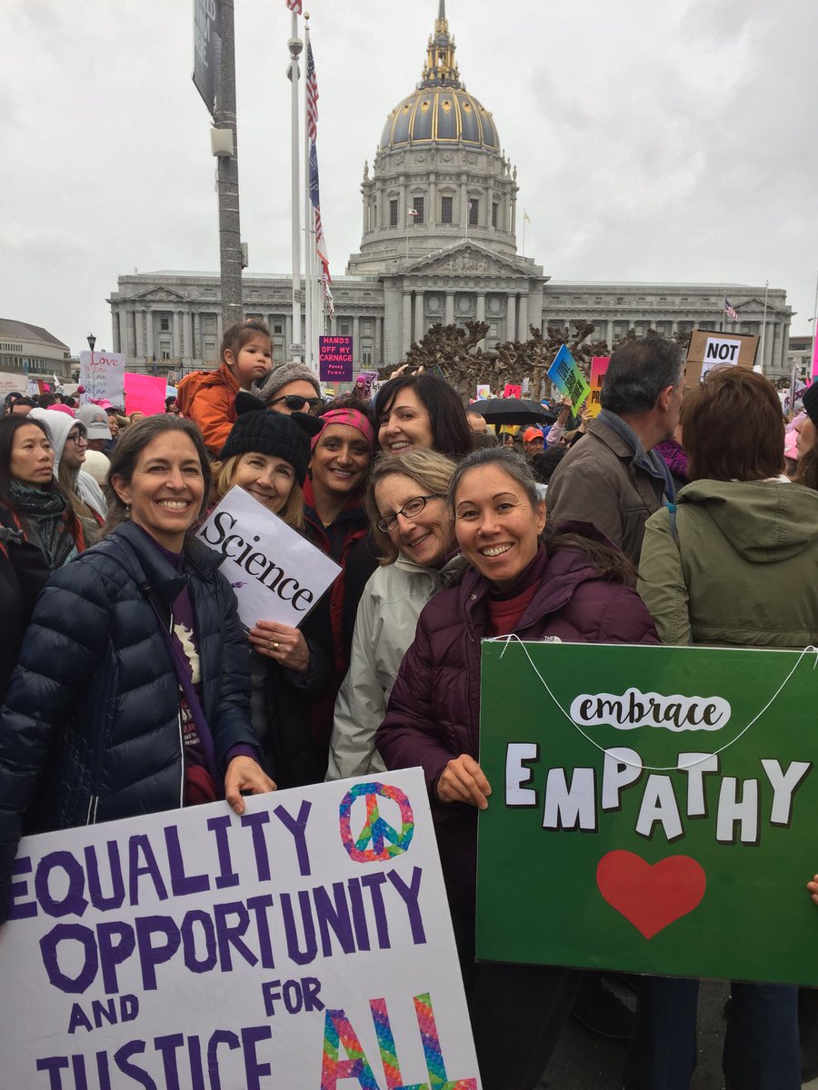 lndeutsch's tweet photo. @erin_cohnPhD @HillbrookHOS @leadanddesign this sign spotted at #Sfmarch by parent of former student! #proud #embraceempathy https://t.co/XrKBZLi8w4