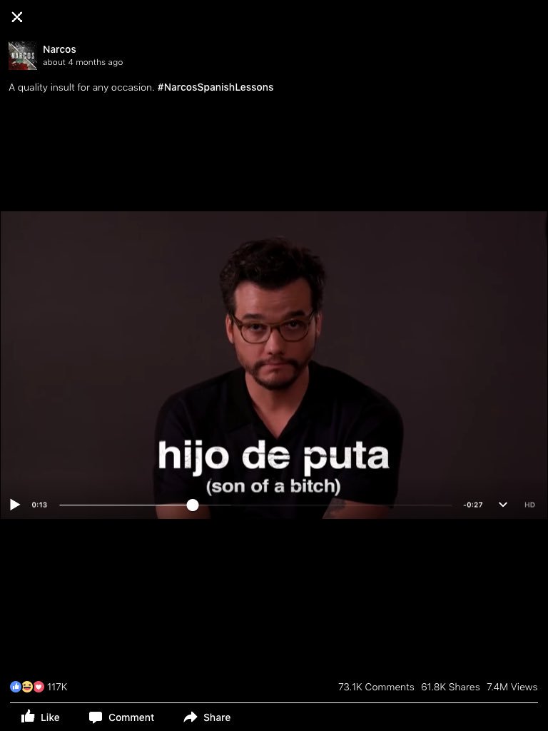 sassOsama's tweet photo. حاجة هيهو دي پوتـّا عالصبح
#NarcosSpanishLessons
https://t.co/fncDU4ByeI https://t.co/XduiqtnMV9