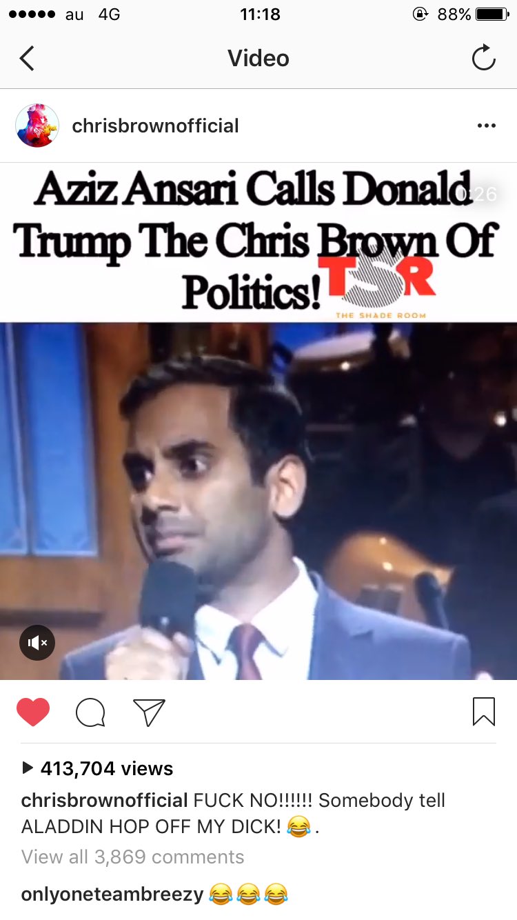 Chris Brown アジズアンサリ って人かなり有名なコメディアンらしいし ようわからん