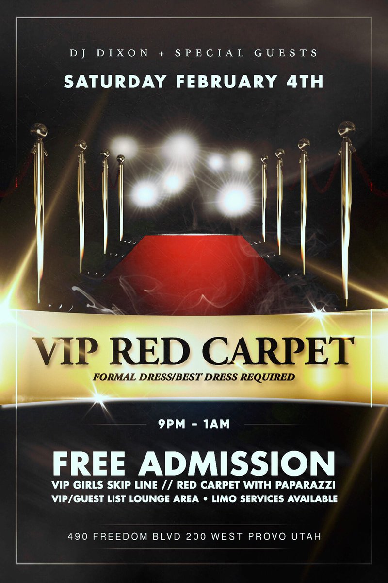 thedixonway's tweet photo. 🎉VIP RED CARPET EVENT 🎉

FREE ADMISSION WITH RETWEET 

Red carpet photographers, limos, lots of Special Guests, and SO much more! https://t.co/ARXgQBKBs8