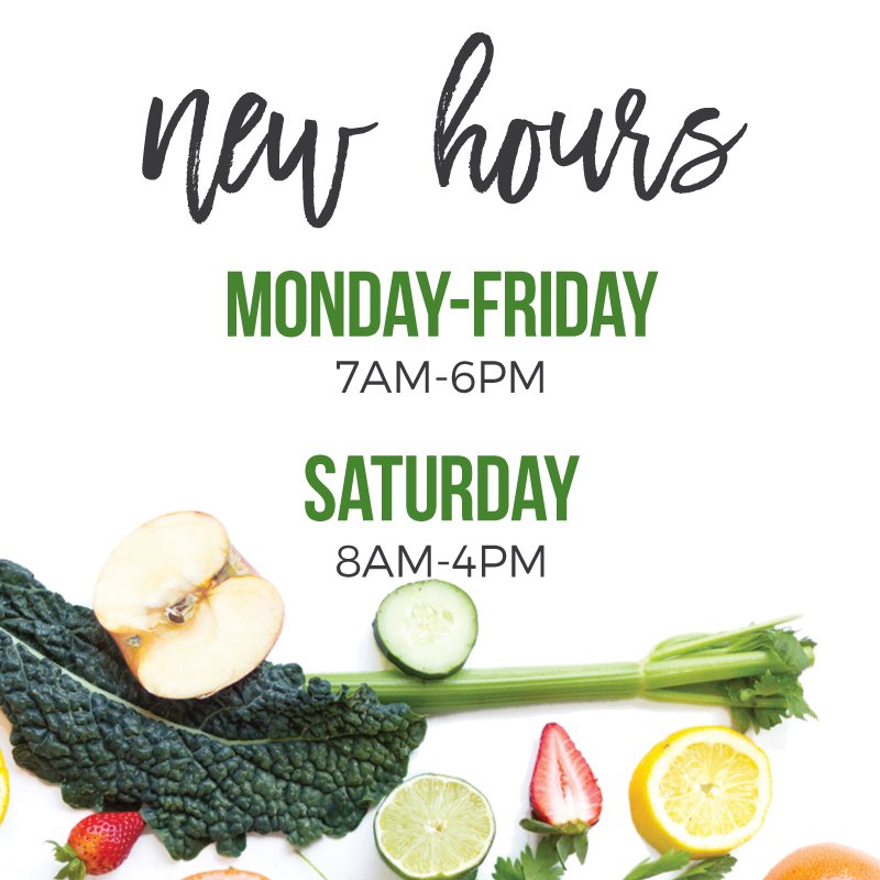 You asked. We listened. New extended hours starting tomorrow!