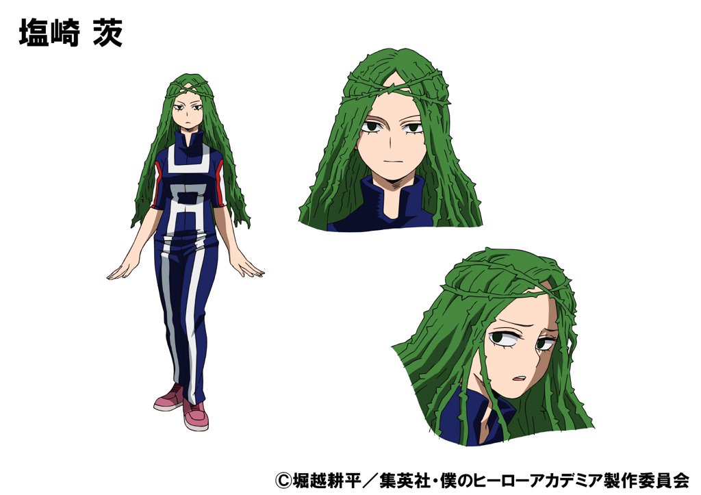 僕のヒーローアカデミア ヒロアカ アニメ公式 新キャラ キャスト ヒーロー科1 B 塩崎茨のキャラデザインを解禁 Cvは 真坂美帆さん T Co Zltc6b4xdn 僕のヒーローアカデミア 新シリーズ第2期 4月より読売テレビ日本テレビ系で毎週土曜夕方5