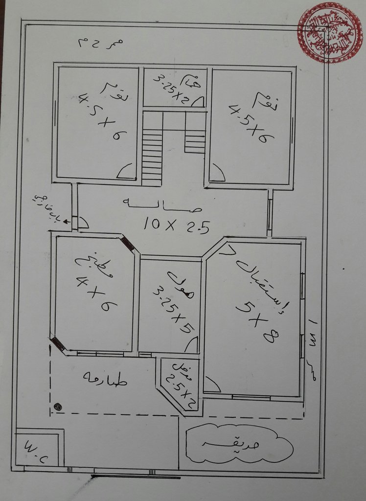 خارطه 17 * 24 متر ،،،،،،، طلبها مني احد الاصدقاء ،،،،، ورسمتها ب 10 دقائق ،،،