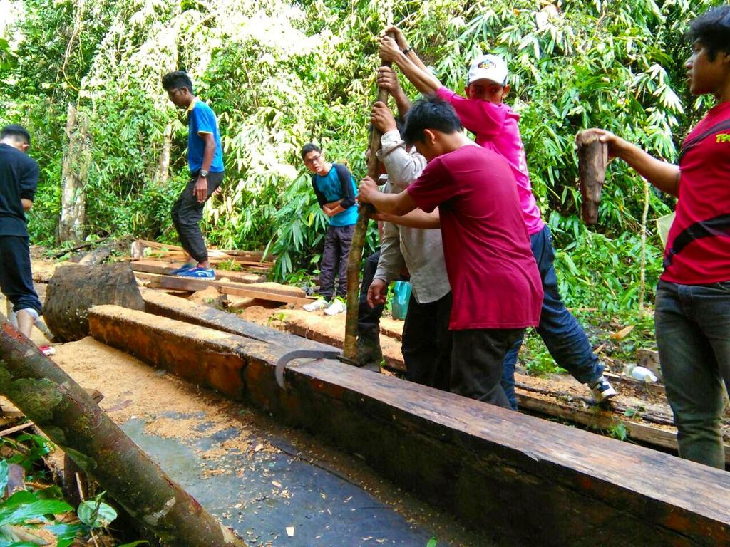 ppbofficials's tweet photo. Today's activity consist of team A cutting trees and chopping woods 😋 https://t.co/qzIVaeUCza