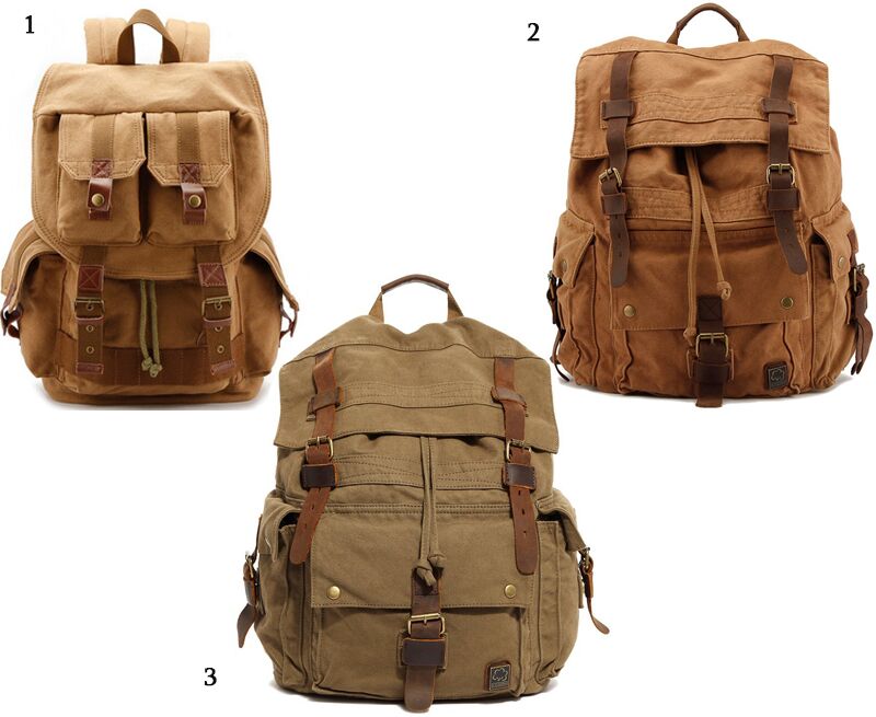 DstorelhpAmazon's tweet photo. #NewArrival #TFCFL Vintage Canvas + Leather #Backpack, which one would you like to take with your #camping, #hiking or #traveling? #outdoor https://t.co/YayC3rhQBi