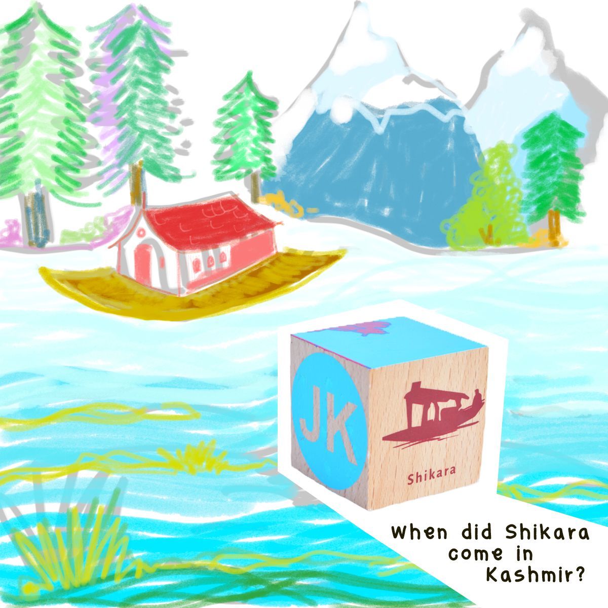 shumeetoys's tweet photo. Shikhara came to Kashmir in 1885 when a merchant turned a boat into a shop! Discover India with our latest toy #IndiaBlocks! 
#RepublicDay https://t.co/Yc2NVzplLk