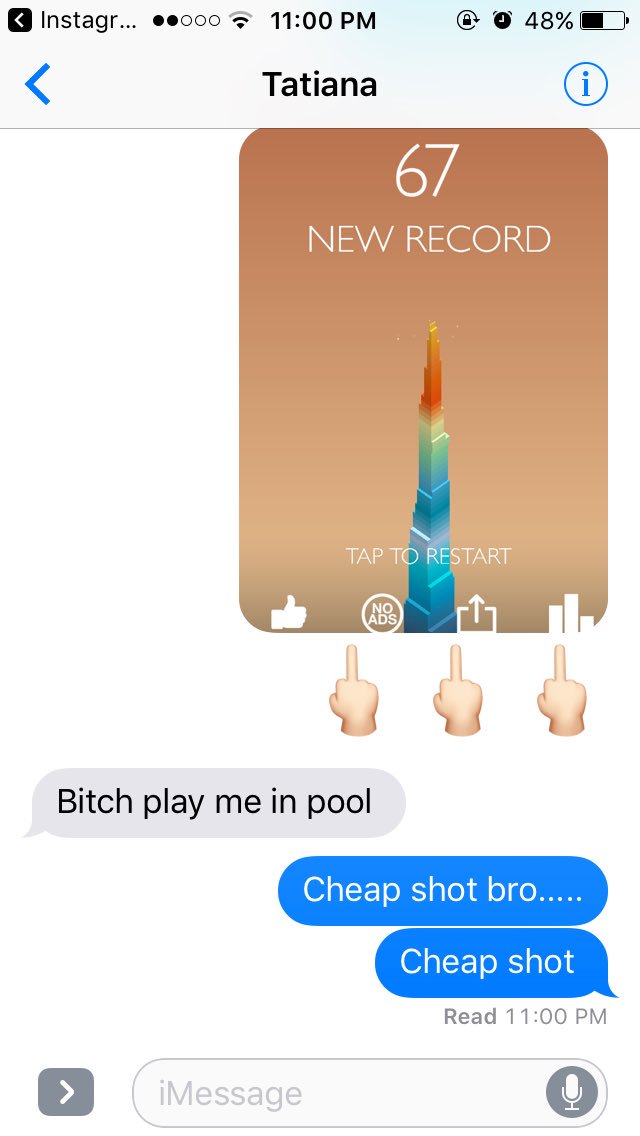 ayeyomaci's tweet photo. So I beat her in a game that she showed me earlier &amp; now she's just being mean. https://t.co/ZoLgav3iSp