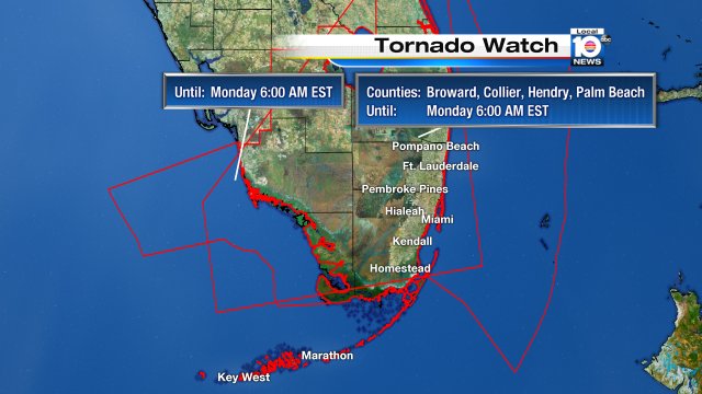 Local 10 Weather Alert Severe Thunderstorm Watch for the highlighted areas. For more info bit.ly/krCDQ?utm_medi… https://t.co/ymKWFf2Vyg