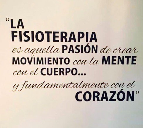 osteosur's tweet photo. Fisioterapeuta: simbiosis perfecta entre conocimiento, destreza manual y corazón... https://t.co/n7kymeA59L