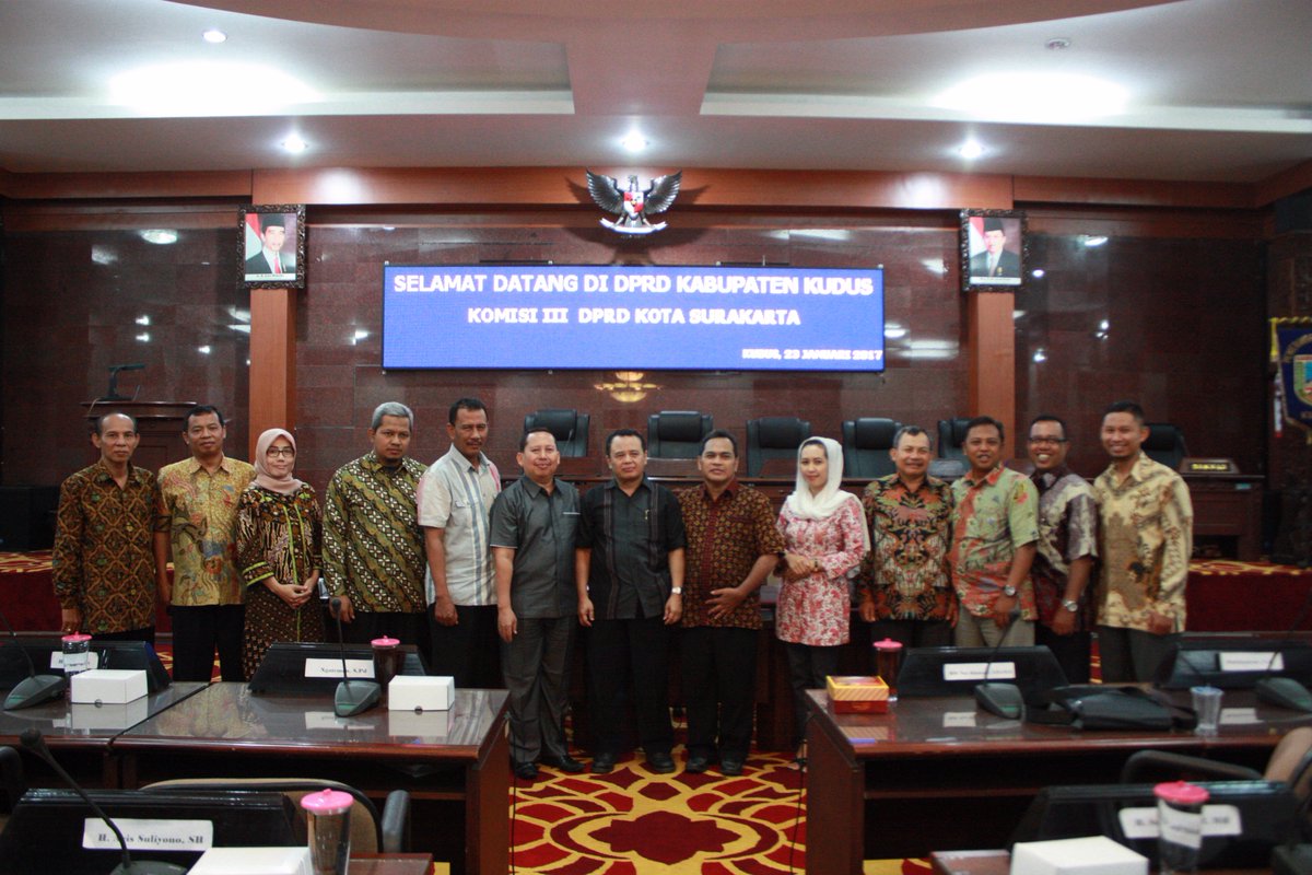 Senin 23 Januari 2017, Komisi B DPRD Kab. Kudus, Menerima Kunjungan Kerja dari DPRD Kota Surakarta