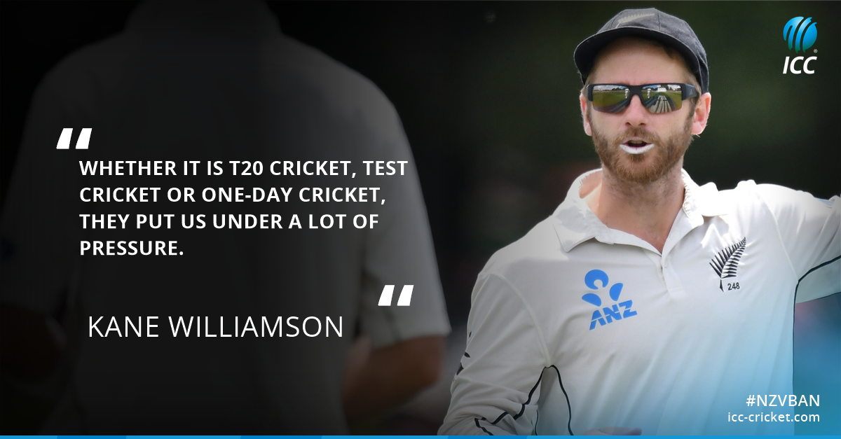 ICC's tweet image. Kane Williamson was full of praise for Bangladesh following the end of the #NZvBan Test series