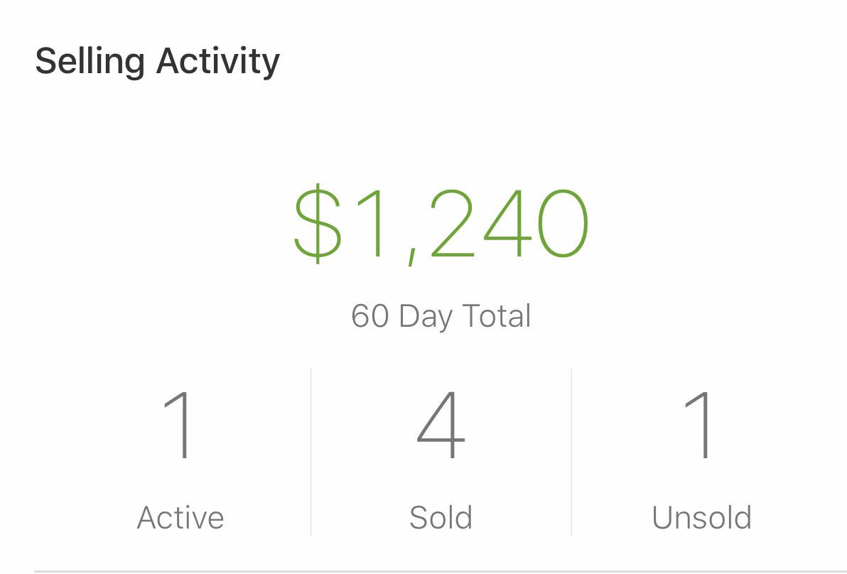 thetopalovic's tweet photo. Getting after the @garyvee #2017flipchallenge - gotta get aggressive to hit the target. Need to try fb marketplace/Craigslist= no fees https://t.co/y6mfYVE5Az