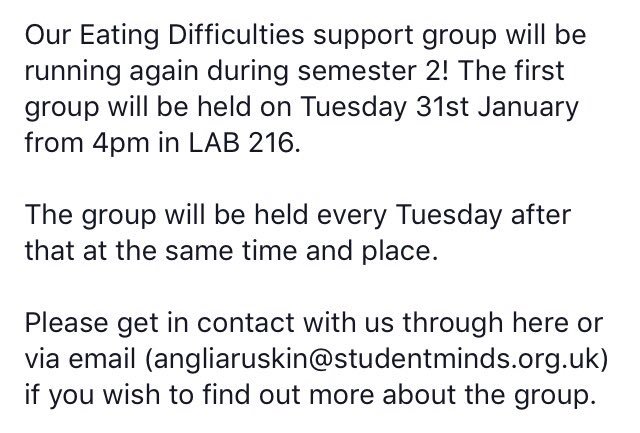 StudentMindsARU's tweet photo. @AngliaRuskinSU @ARU_DirStuServ @kathryn_welfare https://t.co/SzI551U8cy