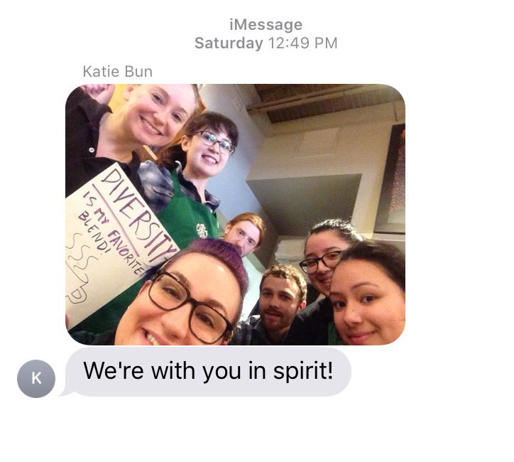 sbux_sam's tweet photo. Team SFR!!! ❤😭 #imarchedforthem #sbuxfamily #extrashotofgood https://t.co/CEsTJvw3uO