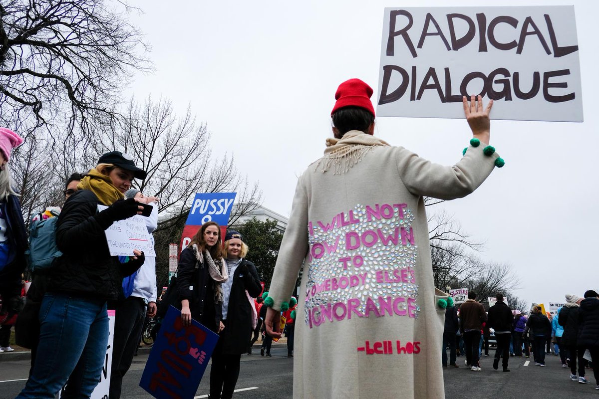 Alex_K_Black's tweet image. Why they #marched: 
A @donnaferrato photo essay: 

bit.ly/2k89rwM
@MacleansMag 
@1310NEWS
#WomensMarch