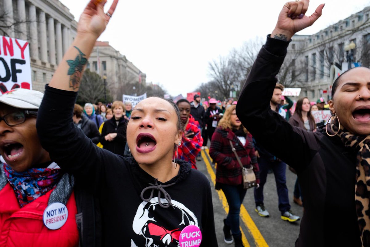 Alex_K_Black's tweet image. Why they #marched: 
A @donnaferrato photo essay: 

bit.ly/2k89rwM
@MacleansMag 
@1310NEWS
#WomensMarch