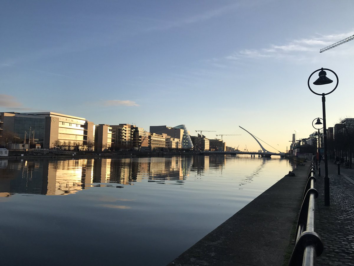 Reflecting on a great weekend. Good morning #Dublin