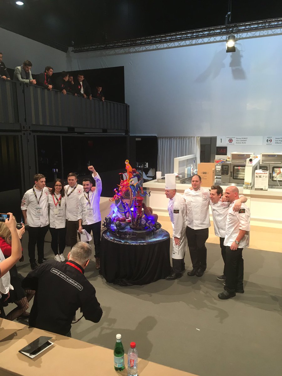 BenoitBlin_MCA's tweet photo. Well done @PastryTeamUK very proud of you guys 👍👍🇬🇧🇬🇧@MartinChiffers @APC_UK @ChrisZammit28 @CMP_Lyon @raymond_blanc https://t.co/mz9FVq8wzk