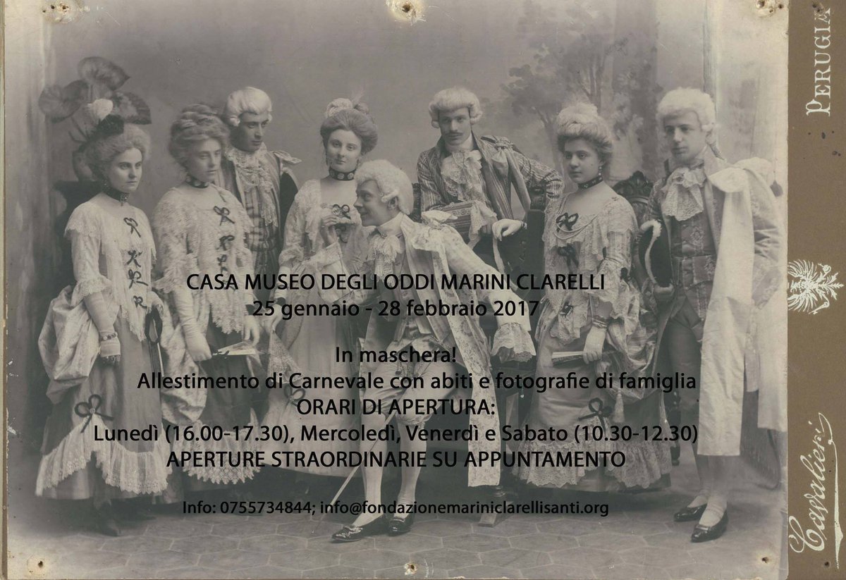FondazioneMCS's tweet photo. Vi aspettiamo dal 25/01 al 04/02 con il nostro allestimento di carnevale, ci saranno tante foto, oggetti ed abiti d'epoca. Non mancate! https://t.co/D1amY6s5Oo