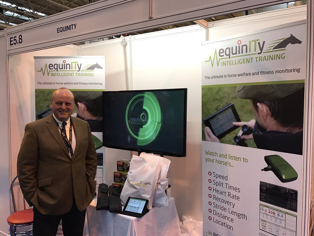 equinitytech's tweet photo. Come to collect your equinITy goodie bag at stand E5.8 @BETA_Int @thenec today & tomorrow. #BETAInt17 #FitBitForHorses. https://t.co/GOpYl2Dclw