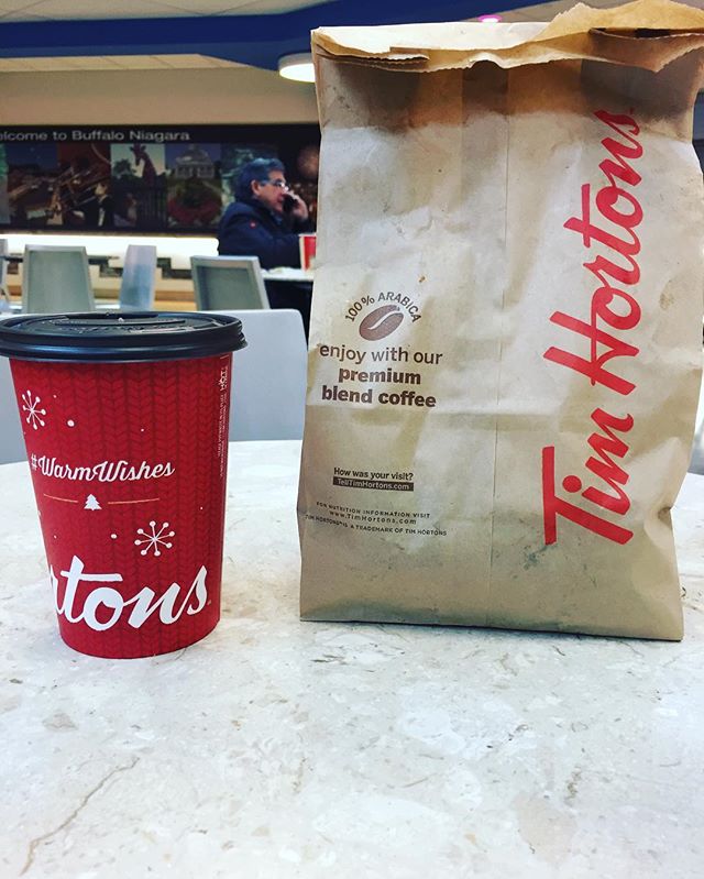 BUFAirport's tweet photo. Don't forget to get your @TimHortonsUS  before you takeoff or once you land! Located next to the Anchor Bar in the Food Court 📷: @mjwtennis https://t.co/9CKdDdjl8W