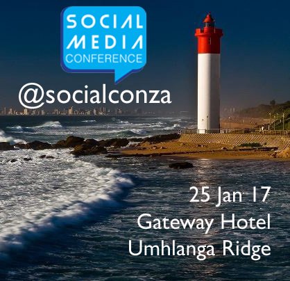 Big_Events's tweet image. Durban Business! Attend @socialconza Durban, 25 Jan. 8 top experts incl. @AlmaMaxwell @walterpike Bookings: bit.ly/2dpssKt