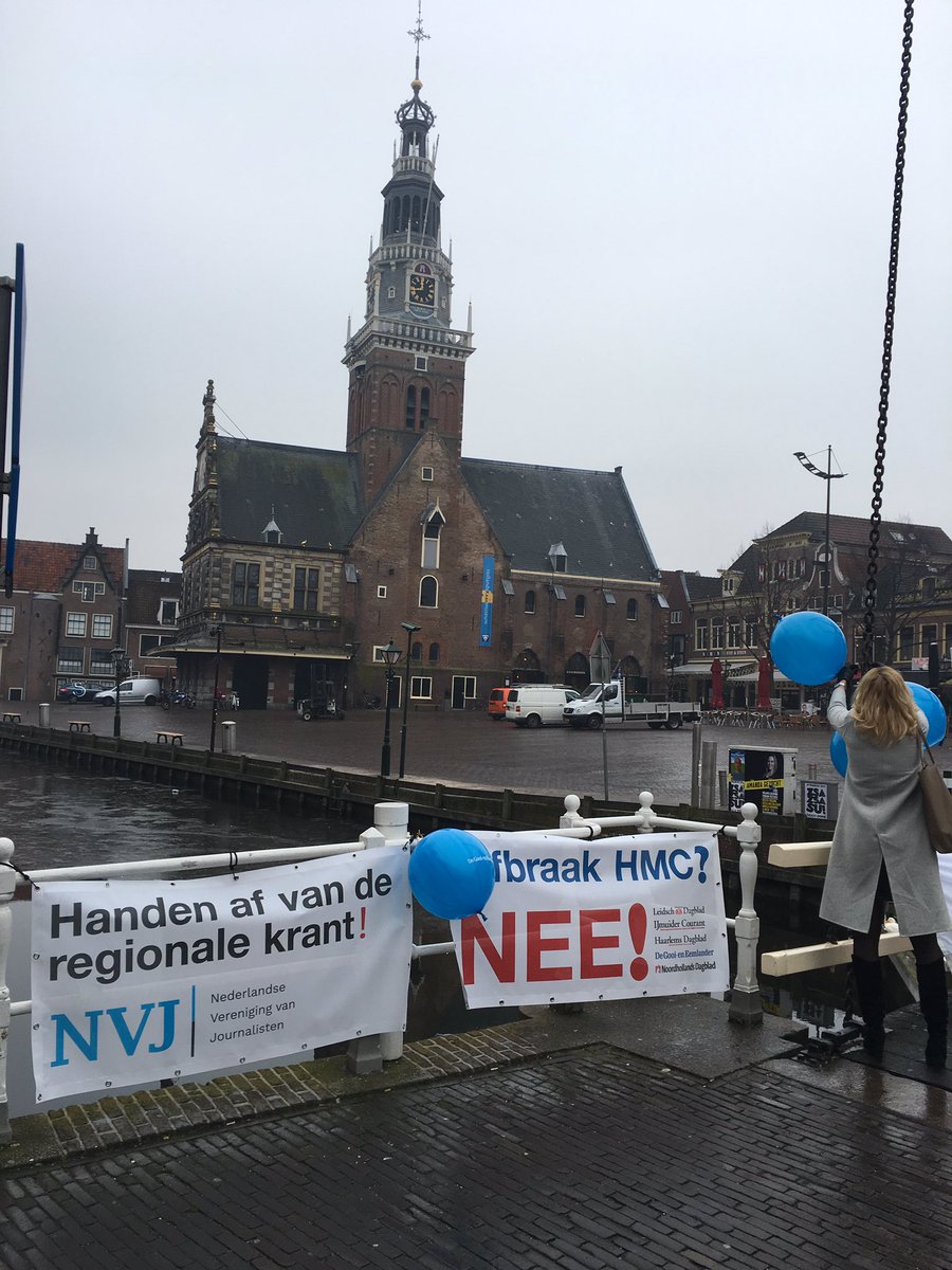 #ditismijnkrant Actie in Alkmaar