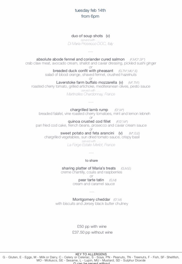 aaelondon's tweet photo. Come join us this #Valentine'sDay for a special #4coursemenu and #winepairing. Bookings through our website required. https://t.co/2fXx21DeKG