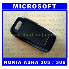 1252 > Jual Beli Cari #Silikon #Soft #Glossy #Cover #Case #Microsoft Nokia Asha 305 306 Hitam Aksesories Handphone s.id/ad1252