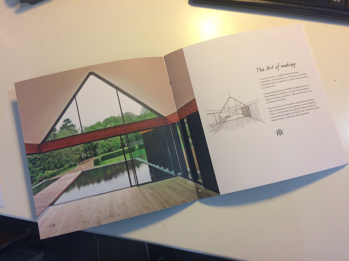 dfarchitects's tweet photo. Delighted with my new practice brochure by @design_ensemble https://t.co/vDtZwGNfNH