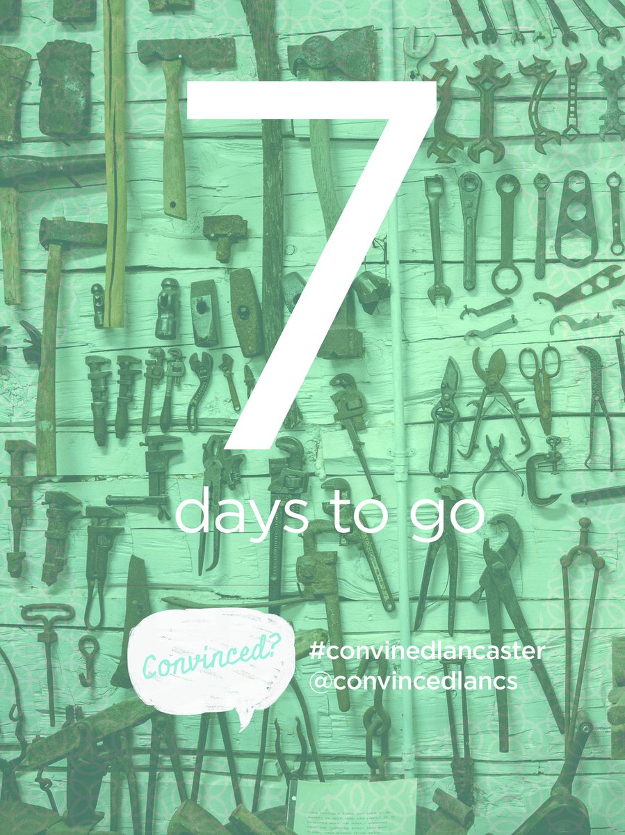 convincedlancs's tweet photo. 7 days to go! #convincedlancaster https://t.co/i7Ijuu0BhM