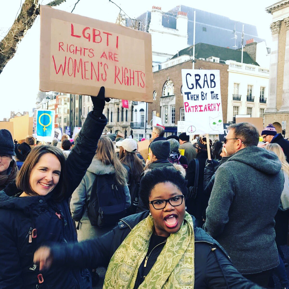Get down and party for equal rights! #WomensMarch #womensmarchlondon