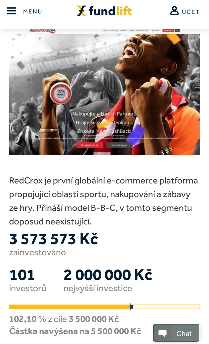 redcrox's tweet photo. 101 reasons to say Thanks to 101 investors @fundlift_cz Keep on Croxing. #startup #fundraising #crowdfunding #shopping #fun #gamification https://t.co/0XM9p69Grk