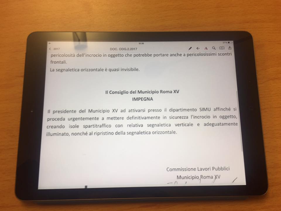 Approvato documento per messa in sicurezza intersezione tra Via Flaminia-Via Villa di Livia-Variante Flaminia #Mun15 <a href="/andrew_imbimbo/">Andrea Imbimbo</a>