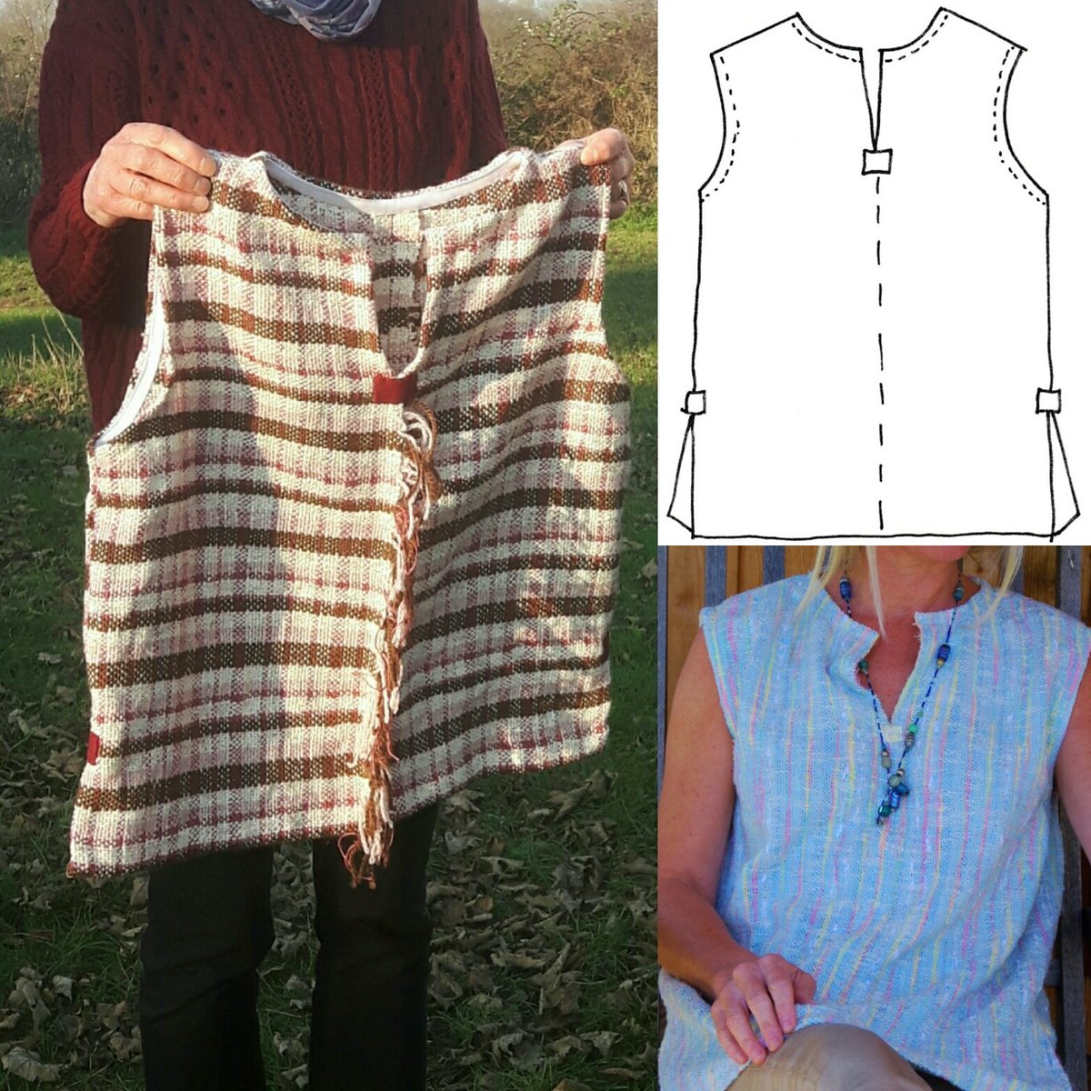getweaving's tweet image. A friend made my pattern GW T001 from her handwoven fabric, I love it! etsy.com/uk/shop/GetWea…