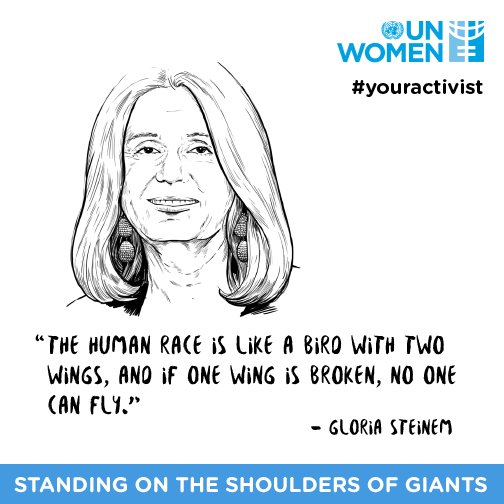 .<a href="/GloriaSteinem/">Gloria Steinem</a>'s #genderequality metaphor is all the #MondayMotivation you need!