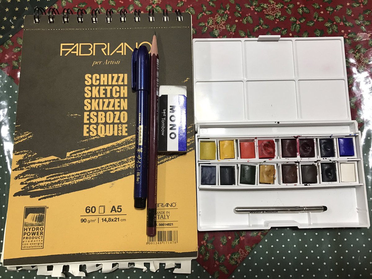 Thomasromain ロマン トマ A Twitter これです ペンは100均の物です W スケッチブックと水彩は世界堂で買いました