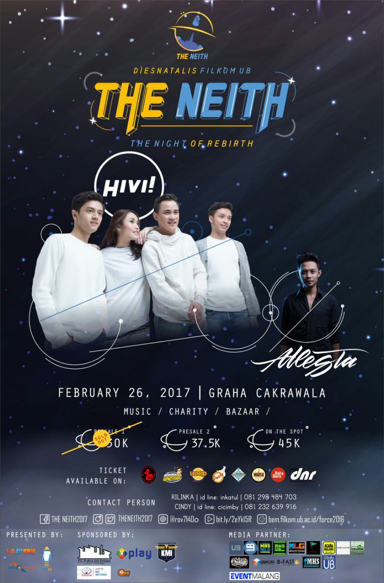 infoUB's tweet photo. 26 Feb | @TheNeith2017 w/ @sayHIVI &amp; @Atlesta | at Graha Cakrawala | HTM 37,5k-45k https://t.co/kHg9FwzyYH